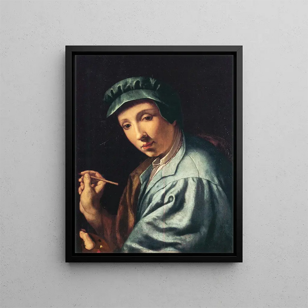 autoportret - Alessandro Allori — oprawiony obraz na ścianie