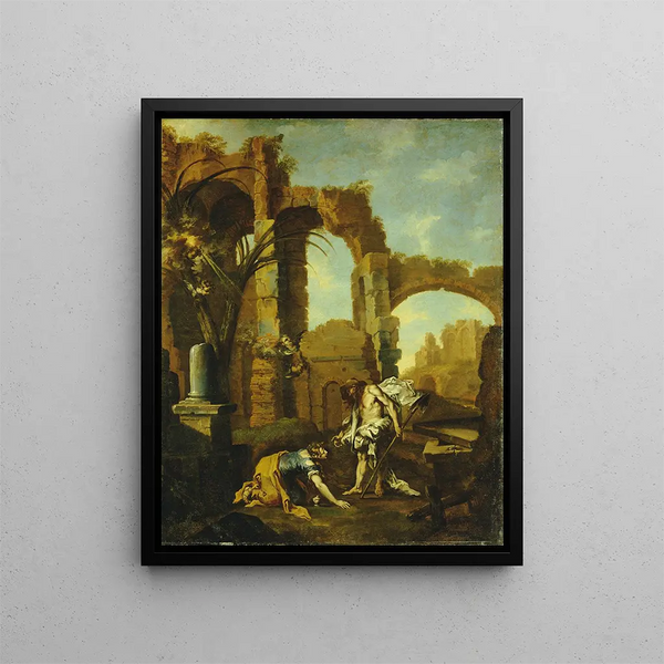 Noli Me Tangere - Alessandro Magnasco — oprawiony obraz na ścianie