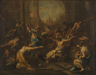Zmartwychwstanie Lazara - Alessandro Magnasco — widok dzieła