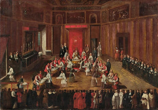 Alessandro Piazza - Ceremony of the Agnus Dei celebrated by Pope Clemens XI.webp