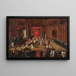 Alessandro Piazza - Ceremony of the Agnus Dei celebrated by Pope Clemens XI.webp