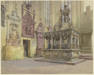 Alexander Gwinner - Blick auf das Grabmal des Grafen Ludwig von LwensteinWertheim und seiner Frau Anna in der Stiftskirche St Marien in Wertheim.webp