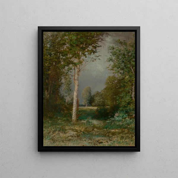 Une clairière forestière - Alexander Helwig Wyant — oprawiony obraz na ścianie