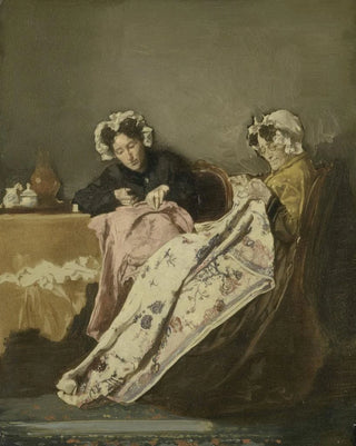 Alexander Hugo Bakker Korff - Two Ladies at their Sewing.webp