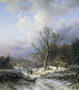Krajobraz śnieżny - Alexander Joseph Daiwaille — widok dzieła