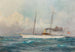 Le yacht à vapeur Suzum sous le pavillon de l'Imperial and Royal Yacht Squadron - Alexander Kircher — widok dzieła