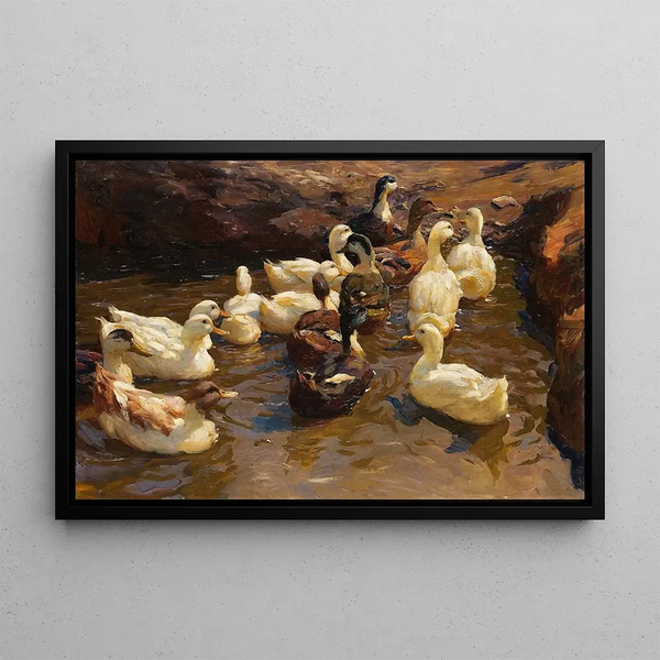 W stronę brzegu - Alexander Koester — oprawiony obraz na ścianie