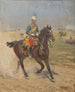 Żołnierz na koniu - Alexander Pock — widok dzieła