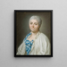 Portret Charlotte Boutin Vicomtesse de Montboissier - Alexander Roslin — oprawiony obraz na ścianie