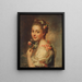 Portret żony artysty Marie Suzanne z domu Giroust - Alexander Roslin — oprawiony obraz na ścianie