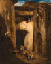 Cour italienne - Alexandre-Gabriel Decamps — widok dzieła