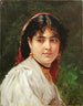 Portret młodej Włoszki - Alexandre Cabanel — widok dzieła