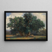 pejzaż z dębami - Alexandre Calame — oprawiony obraz na ścianie