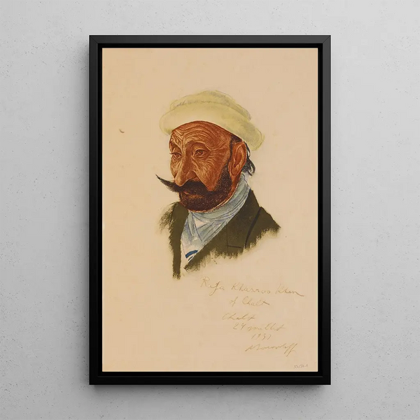 Raja Khasroo Khan de Naga Tchalt - Alexandre Iacovleff — oprawiony obraz na ścianie