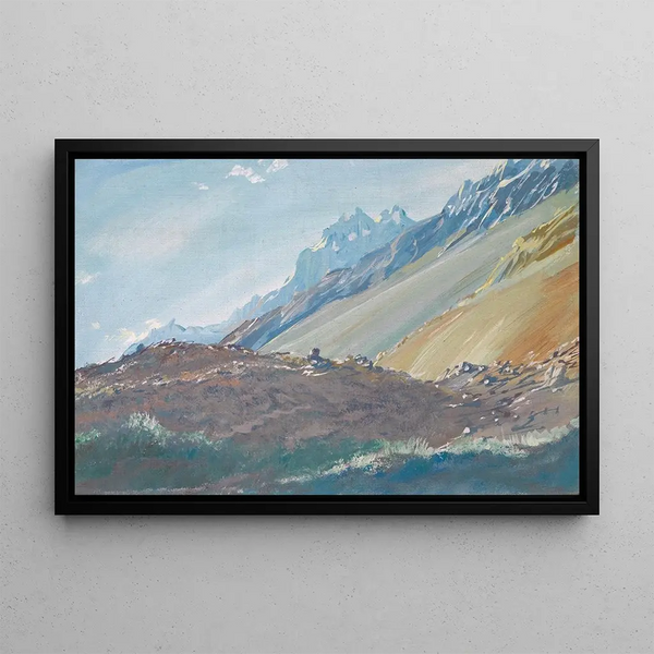 Les contreforts des montagnes du Karakoram - Alexandre Iacovleff — oprawiony obraz na ścianie