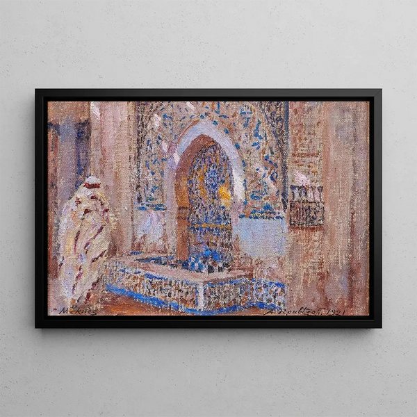Fontaine Meknès - Alexandre Roubtzoff — oprawiony obraz na ścianie