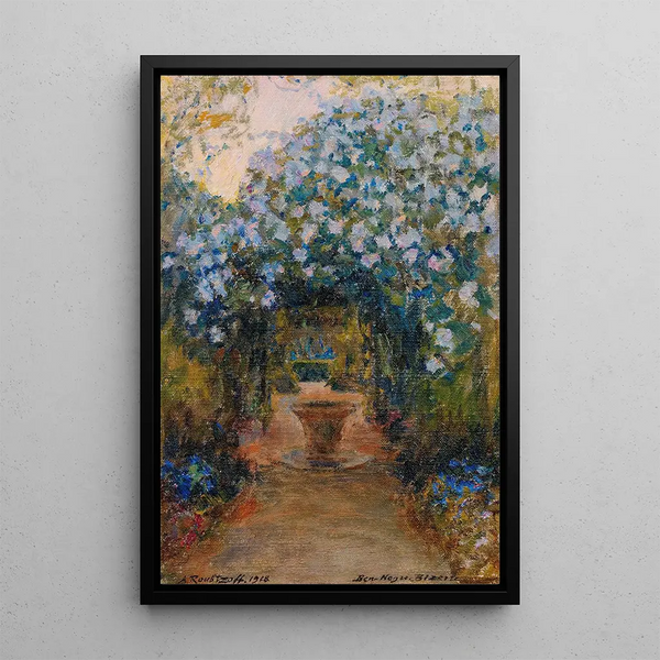 Sentier dans le parc Ben Negro - Alexandre Roubtzoff — oprawiony obraz na ścianie