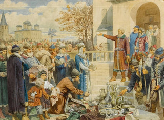 Apel Minina do Nizhny Nowogrodu w 1611 roku - Aleksiej Danilowicz Kiwszienko — widok dzieła
