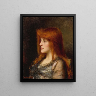 Alexei Harlamoff - An Auburn Haired young Woman.webp