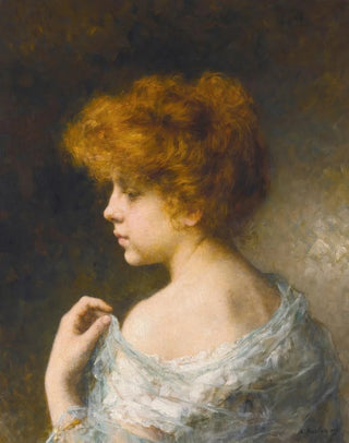 Alexei Harlamoff - Young girl with red hair.webp