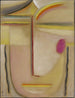 Tête abstraite Or et rose - Alexej von Jawlensky — widok dzieła