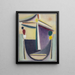 Tête abstraite Noir Jaune Violet - Alexej von Jawlensky — oprawiony obraz na ścianie