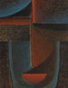 Tête abstraite bleu-rouge Tête abstraite bleu-rouge - Alexej von Jawlensky — widok dzieła