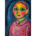 Buste d'une femme en robe rougeâtre - Alexej von Jawlensky — widok dzieła