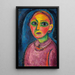 Buste d'une femme en robe rougeâtre - Alexej von Jawlensky — oprawiony obraz na ścianie
