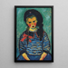 Dziewczyna z czerwoną wstążką - Alexej von Jawlensky — oprawiony obraz na ścianie