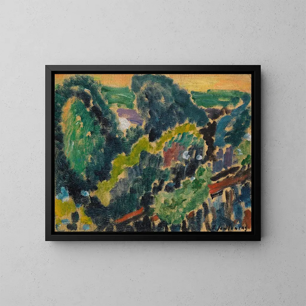 pejzażu nad brzegiem jeziora Léman - Alexej von Jawlensky — oprawiony obraz na ścianie