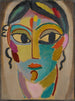 Tête mystique Tête de fille de face - Alexej von Jawlensky — widok dzieła