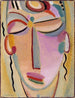 Medytacja mistycznej głowy - Alexej von Jawlensky — widok dzieła