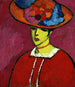 Schokko z szerokim kapeluszem - Alexej von Jawlensky — widok dzieła