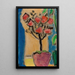 Martwa natura z małym bukietem róż - Alexej von Jawlensky — oprawiony obraz na ścianie