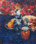 Martwa natura z kwiatami i owocami - Alexej von Jawlensky — widok dzieła