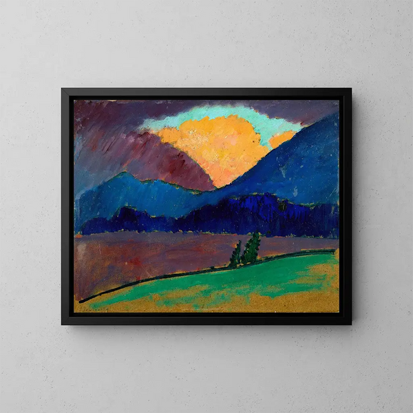 Letni wieczór w Murnau - Alexej von Jawlensky — oprawiony obraz na ścianie