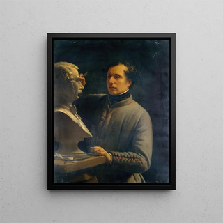 AlexisJoseph Prignon - JeanPierre Dantan 18001869 sculpteur modelant le buste de Prignon.webp