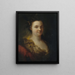 Mademoiselle Duclos Marie-Anne de Châteauneuf 1670-1748 zwana członkinią Societé de la Comédie Française - Alexis Grimou — oprawiony obraz na ścianie