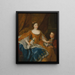 Augusta Marie Jeanne de Baden-Baden księżnej d'Orléans - Alexis Simon Belle — oprawiony obraz na ścianie