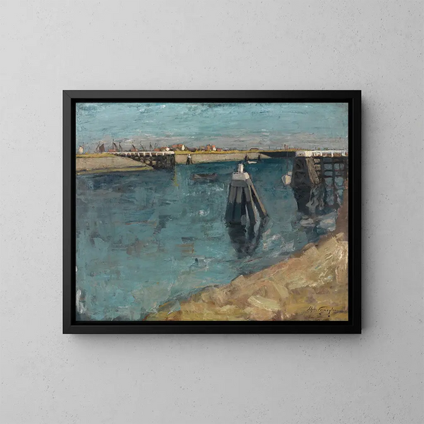 L'entrée du port de Zeebruges - Alfons Vermeylen — oprawiony obraz na ścianie