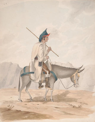 Alfred Diston - Grand CanaryMan on a Donkey.webp