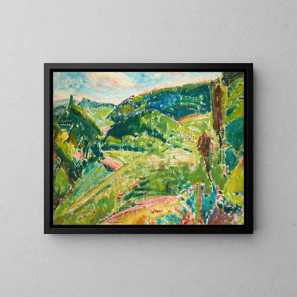 pejzażowy - Alfred Henry Maurer — oprawiony obraz na ścianie