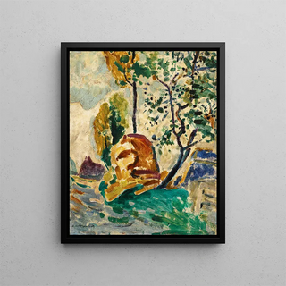 Alfred Henry Maurer - Tree And Rock.webp