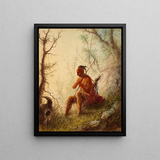 Alfred Jacob Miller - Sioux Indian at a Grave.webp
