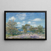 Południowe popołudnie w maju koło Moret-sur-Loing - Alfred Sisley — oprawiony obraz na ścianie