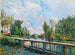 La passerelle du chemin de halage du canal du Loing - Alfred Sisley — widok dzieła