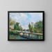 La passerelle du chemin de halage du canal du Loing - Alfred Sisley — oprawiony obraz na ścianie