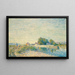 Le Barrage du canal du Loing, Saint-Mammès - Alfred Sisley — oprawiony obraz na ścianie