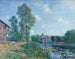Le Loing à Moret - Alfred Sisley — widok dzieła
